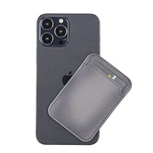 Bloominbag Snapé Stone Gray Mıknatıslı Deri Telefon Kartlık Bloominbag Snapé Stone Gray Mıknatıslı Deri Telefon Kartlık