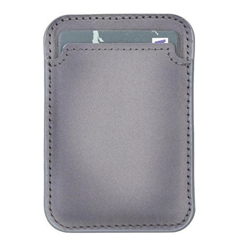 Bloominbag Snapé Stone Gray Mıknatıslı Deri Telefon Kartlık
