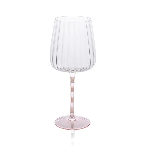 The Mia Şarap Kadehi Pembe Beyaz 600 Ml