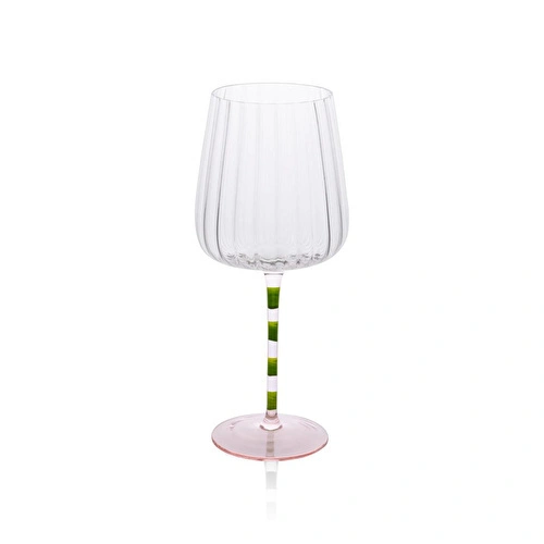 The Mia Şarap Kadehi Pembe Yeşil 600 Ml The Mia Şarap Kadehi Pembe Yeşil 600 Ml
