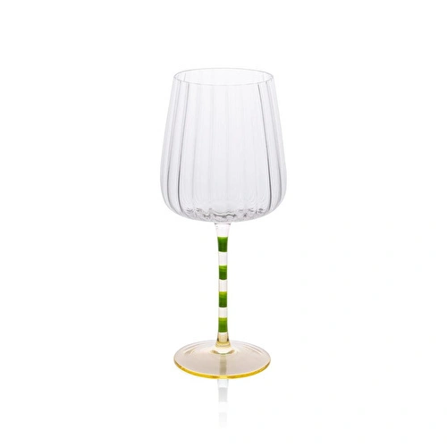 The Mia Şarap Kadehi Yeşil Sarı 600 Ml