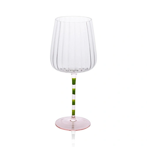 The Mia Şarap Kadehi Pembe Yeşil 500 Ml