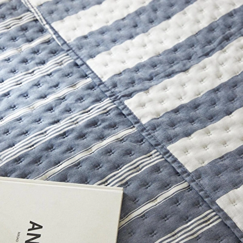 Ocean Home Textile Pamuklu Kaapitoneli Lacivert Renk Çizgi Desen Tek Kişilik Yatak Örtüsü Seti 1 Adet 180 X 230 / 1 Adet 50 X 70 C Ocean Home Textile Pamuklu Kaapitoneli Lacivert Renk Çizgi Desen Tek Kişilik Yatak Örtüsü Seti 1 Adet 180 X 230 / 1 Adet 50 X 70 C