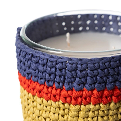 Mudo Home Colory Örgü Flower Kase Mum 370gr