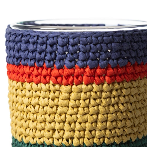 Mudo Home Colory Örgü Flower Kase Mum 370gr