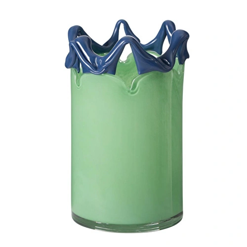 Mudo Home Wavy Green Vazo 13x13x21 Cm