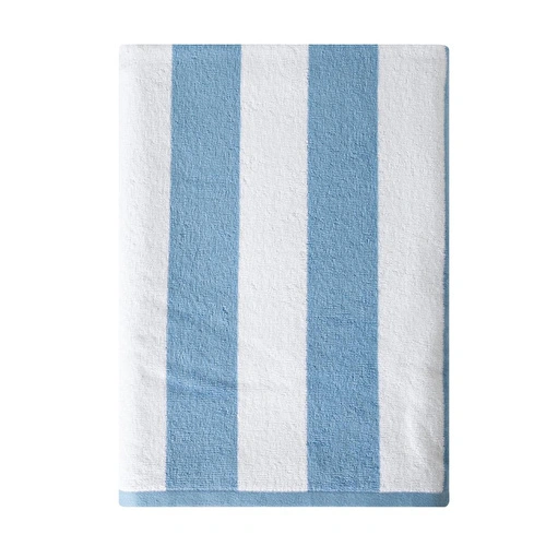 Mudo Home Nova Plaj Havlusu Mavi̇ Beyaz 80x160