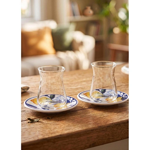 The Mia Odore Di Limone 12 Parça 6 Kişilik Çay Seti The Mia Odore Di Limone 12 Parça 6 Kişilik Çay Seti