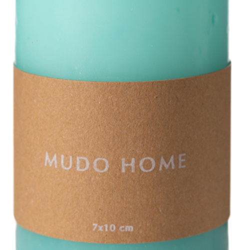 Mudo Home Sütun Mum Mavi̇ 7x10 Cm