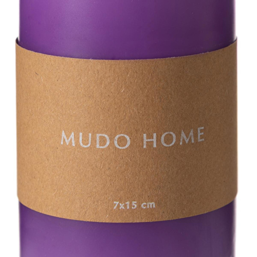 Mudo Home Sütun Mum Mor 7x15 Cm Mudo Home Sütun Mum Mor 7x15 Cm