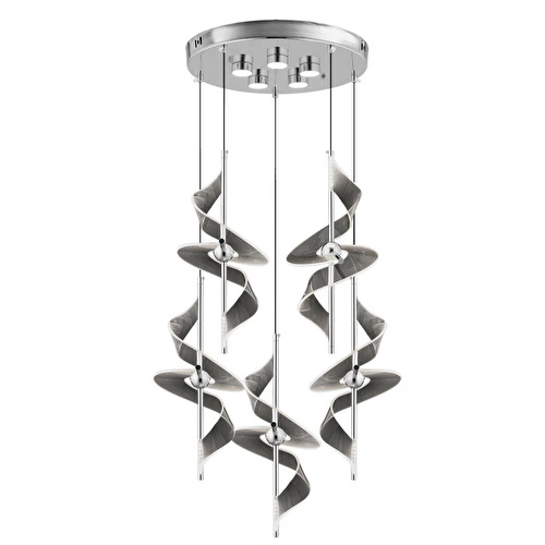 Apliqa Loretta Krom 5li̇ 60 Watt Yuvarlak Led Avi̇ze