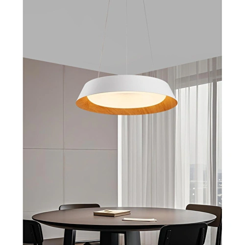 Apliqa Elliot 50'lik 108 Watt Yuvarlak Sarkıt 3 Renkli Led Avize