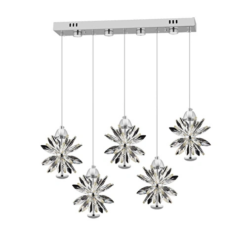 Apliqa Menekşe Krom 5li̇ 74 Watt Sirali Led Avi̇ze