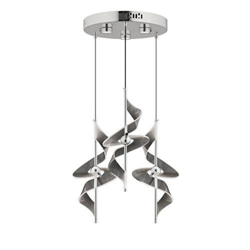 Apliqa Loretta Krom 3lü 36 Watt Yuvarlak Led Avi̇ze