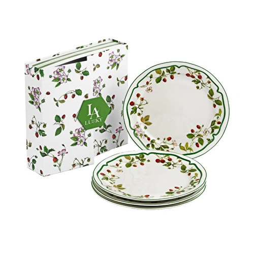 Lucky Art Blassom Bone 4’lü Servis Tabağı Seti 26 Cm