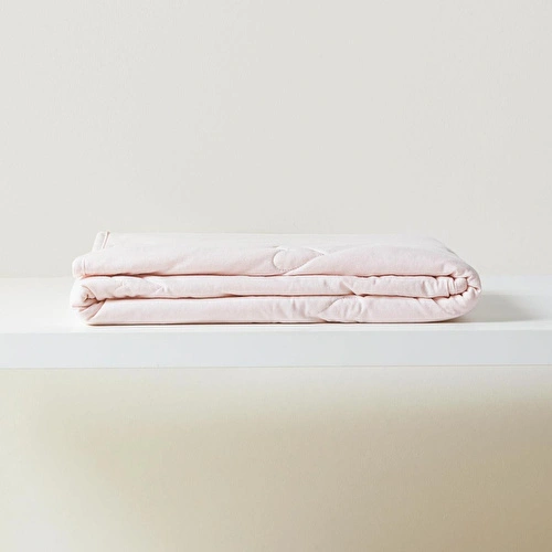Ocean Home Textile %100 Pamuk Penye Pembe Kalp Nakışlı Bebek Çok Amaçlı Örtü 90 X 120 Cm