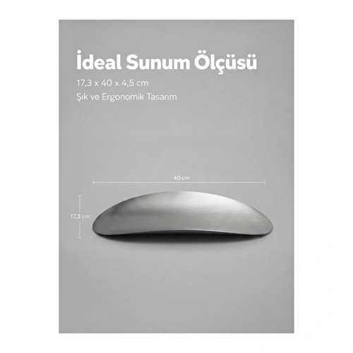 Vienev Modern Elips Metal Sunum Tepsisi Vienev Modern Elips Metal Sunum Tepsisi
