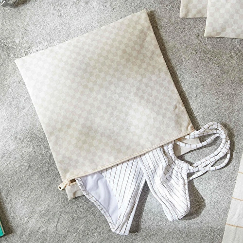 Ocean Home Textile 5'li Su Geçirmez Pvc Astarlı Bej Dama Desen Islak Kuru Çanta Seti 20 X 13 / 24 X 20 / 30 X 24 / 28 X 30 / 30 X Ocean Home Textile 5'li Su Geçirmez Pvc Astarlı Bej Dama Desen Islak Kuru Çanta Seti 20 X 13 / 24 X 20 / 30 X 24 / 28 X 30 / 30 X