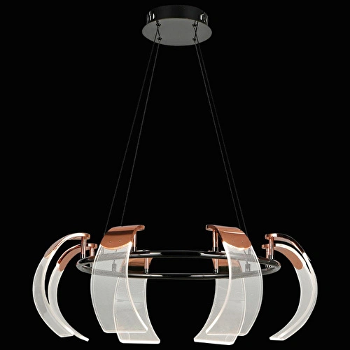 Apliqa Karlos 8 Li Yuvarlak 11 Watt Ledli Modern Tasarım Oturma Odası Salon Sarkıt Avize