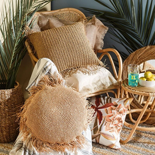Mudo Home Valetta Yuvarlak Kirlent Naturel 50 Cm Mudo Home Valetta Yuvarlak Kirlent Naturel 50 Cm