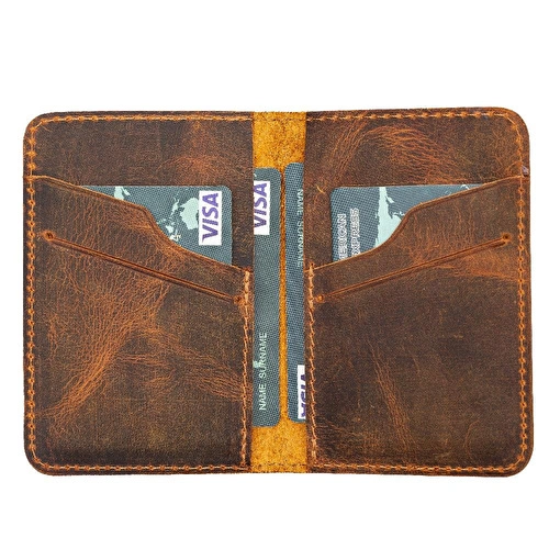 Bloominbag Heritage Core Saddle Brown Deri Erkek Cüzdanı
