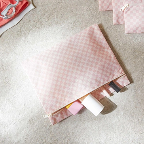 Ocean Home Textile 5'li Su Geçirmez Pvc Astarlı Pembe Dama Desen Islak Kuru Çanta Seti 20 X 13 / 24 X 20 / 30 X 24 / 28 X 30 / 30 Ocean Home Textile 5'li Su Geçirmez Pvc Astarlı Pembe Dama Desen Islak Kuru Çanta Seti 20 X 13 / 24 X 20 / 30 X 24 / 28 X 30 / 30