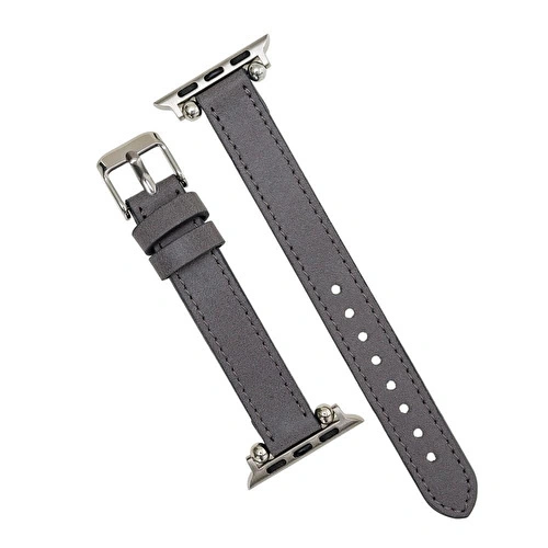 Bloominbag Avilla Stone Gray Deri Apple Watch Band (44/45/46/49mm) Bloominbag Avilla Stone Gray Deri Apple Watch Band (44/45/46/49mm)