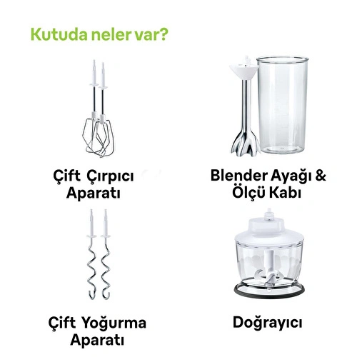 Braun Hm5137wh El Mikseri̇