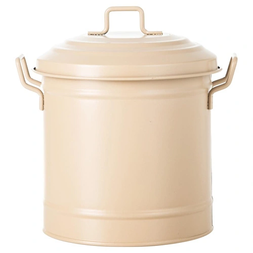 Mudo Home Mi̇ni̇ Çöp Kovasi Mat Krem 3,5 Lt