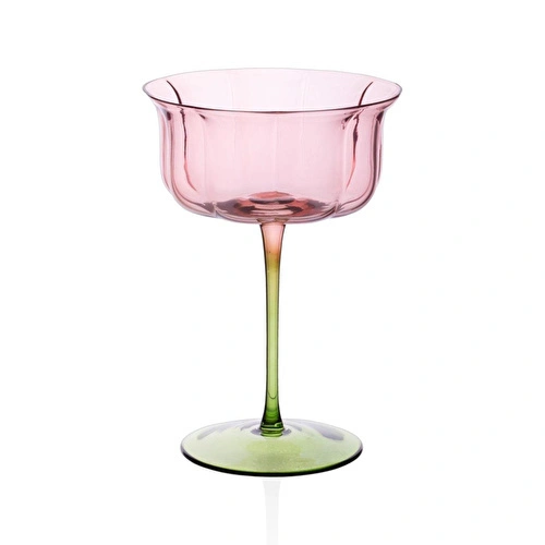 The Mia Martini Kadehi Pembe Yeşil 16x11x8 Cm