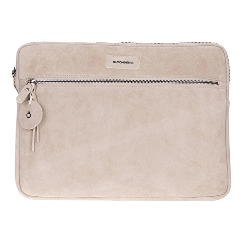Bloominbag Sand Still Hakiki Süet Deri 13-14 Inç Macbook/laptop Kılıfı