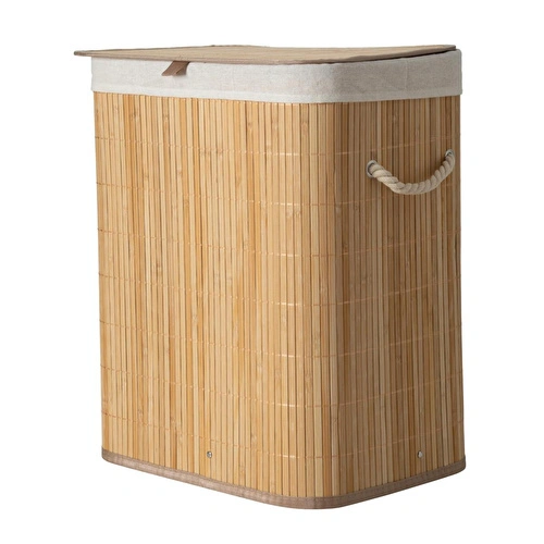 Mudo Home Boho Bambu Çamaşir Sepeti̇ 41,5x30x50 Cm