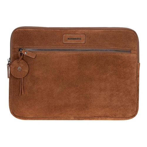 Bloominbag Camel Still Hakiki Süet Deri 15-16 Inç Macbook/laptop Kılıfı