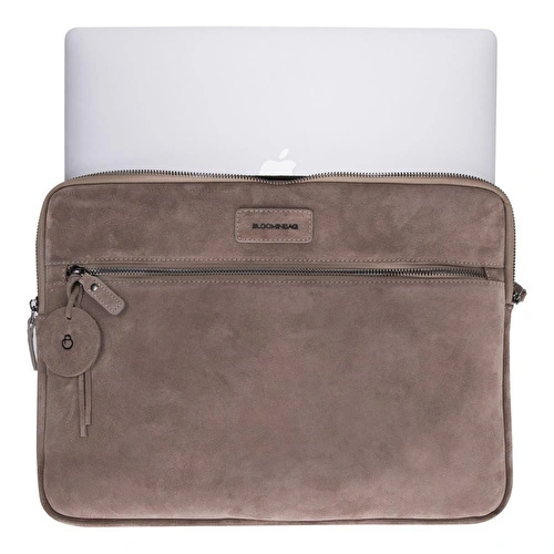 Bloominbag Mist Still Hakiki Süet Deri 15-16 Inç Macbook/laptop Kılıfı