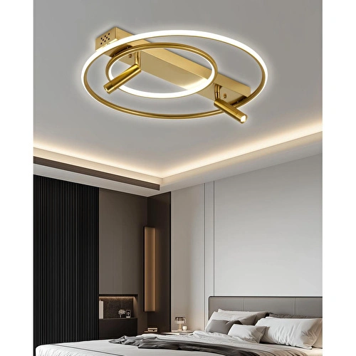 Apliqa Damon Yuvarlak Eskitme 60 Watt Spotlu 3 Renkli Led Plafonyer Avize