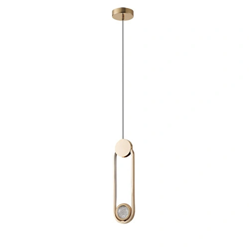 Apliqa Beckett Tekli 12 Watt Gold Sarkıt 3 Renkli Led Avize Apliqa Beckett Tekli 12 Watt Gold Sarkıt 3 Renkli Led Avize