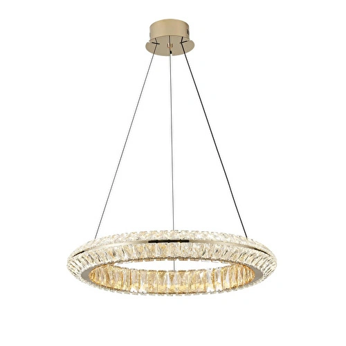 Apliqa Kyler 60'lık Gold 90 Watt Kristalli 3 Renkli Led Sarkıt Avize Apliqa Kyler 60'lık Gold 90 Watt Kristalli 3 Renkli Led Sarkıt Avize