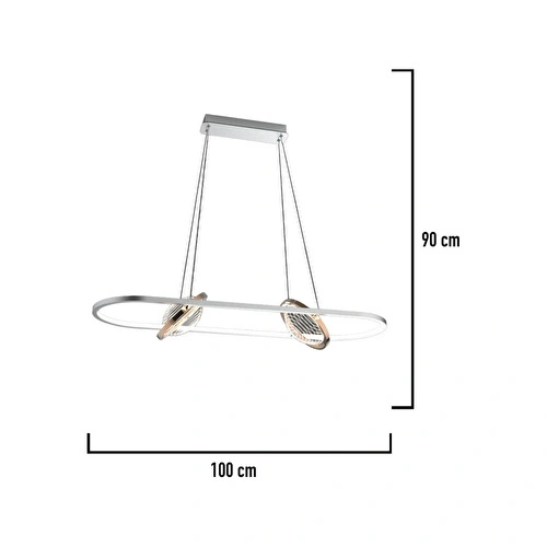 Apliqa Bennan Sıralı 60 Watt Krom Gold Modern Oturma Odası, Yemek Masası Üstü, Salon Led Avize Apliqa Bennan Sıralı 60 Watt Krom Gold Modern Oturma Odası, Yemek Masası Üstü, Salon Led Avize