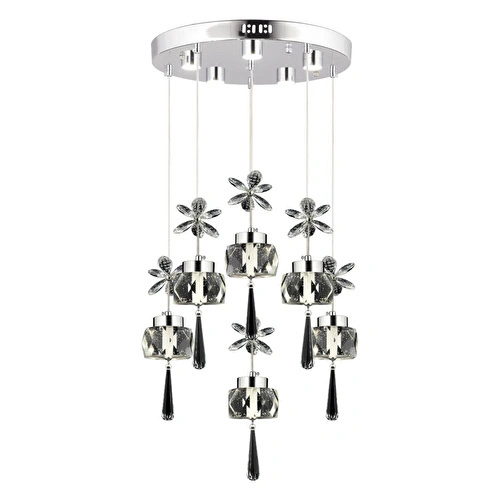 Apliqa Amaris 6'lı Yuvarlak 3 Renkli 79 Watt Krom Kelebek Led Avize Kristal Ledli Modern Oturma Odası Büyük Salon Sarkıt Avize Apliqa Amaris 6'lı Yuvarlak 3 Renkli 79 Watt Krom Kelebek Led Avize Kristal Ledli Modern Oturma Odası Büyük Salon Sarkıt Avize