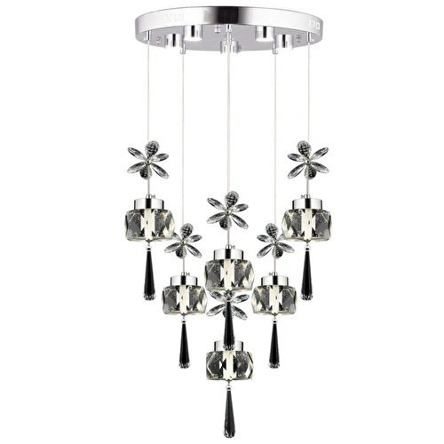 Apliqa Amaris 6'lı Yuvarlak 3 Renkli 79 Watt Krom Kelebek Led Avize Kristal Ledli Modern Oturma Odası Büyük Salon Sarkıt Avize Apliqa Amaris 6'lı Yuvarlak 3 Renkli 79 Watt Krom Kelebek Led Avize Kristal Ledli Modern Oturma Odası Büyük Salon Sarkıt Avize