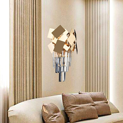 Apliqa Roshan Modern Gold Tasarım Salon Koridor Ledli Salon Aplik