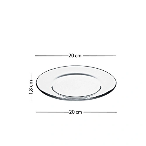 Rakle Fortuna 4'lü Pasta Tabağı Seti 19 Cm