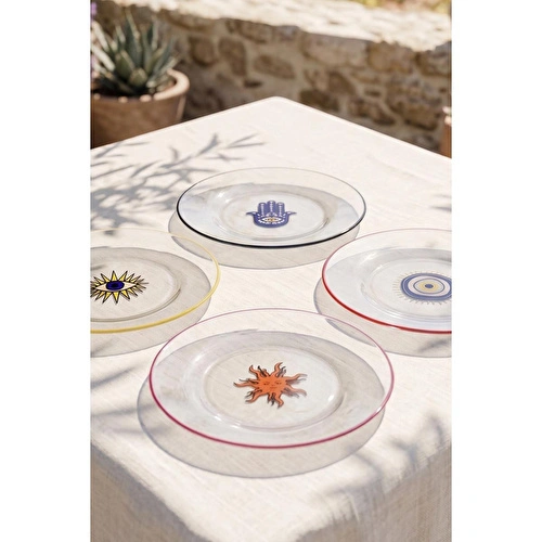 Rakle Fortuna 4'lü Pasta Tabağı Seti 19 Cm