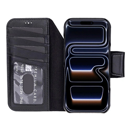 Bloominbag Porta Noir Black Deri Iphone 17 Pro Max(6.9