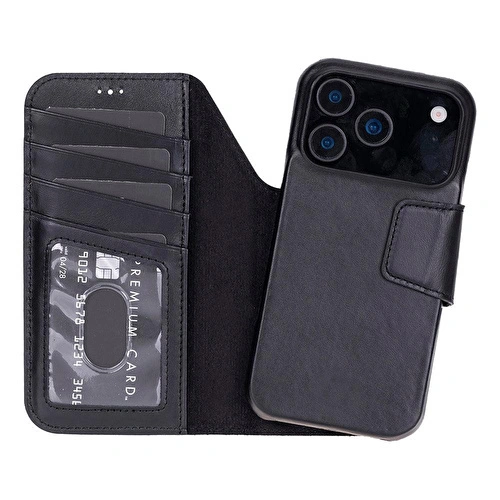 Bloominbag Porta Noir Black Deri Iphone 17 Pro Max(6.9