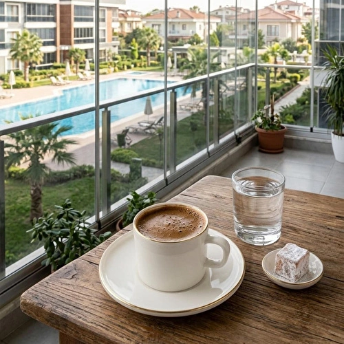 Bernardo Modern 6 Kişilik Porselen Fincan Takımı Altın