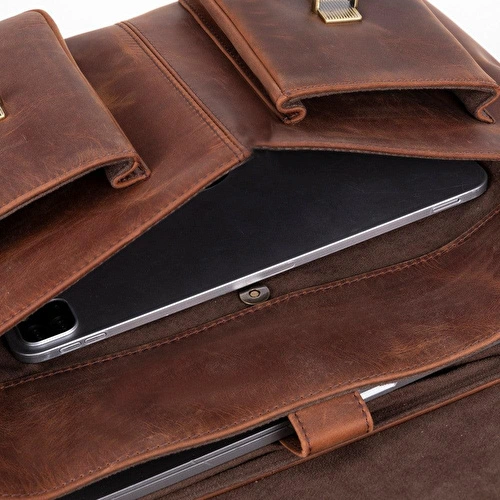 Bloominbag Rivoli Saddle Heritage Hakiki Deri 13–14 Inç Laptop Ve Evrak Çantası