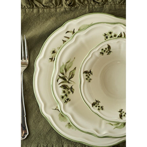 Bella Maison Julia Stoneware 48 Parça 12 Kişilik Yemek Takımı Yeşil