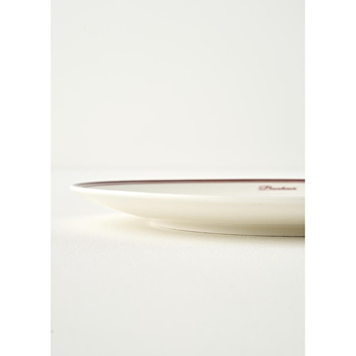 Bella Maison Bonheur Porselen 6'lı Pasta Tabağı Seti Bordo (21 Cm)