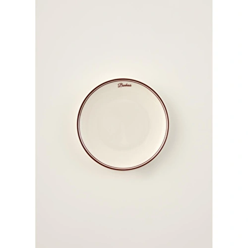 Bella Maison Bonheur Porselen 6'lı Pasta Tabağı Seti Bordo (21 Cm)